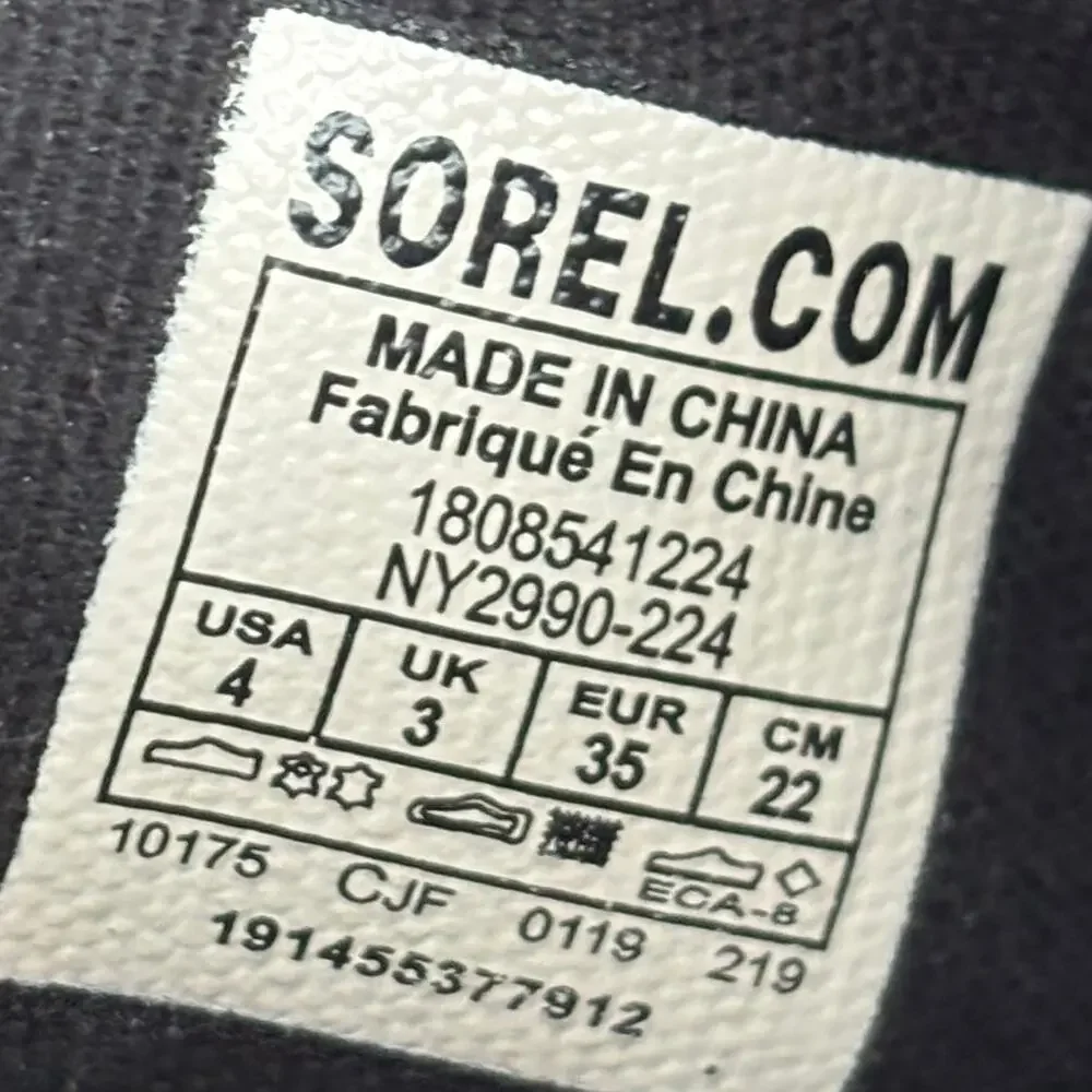 Sorel Joan of Arctic Wedge II Chelsea Bootie Size 4 Brown Leather Pull On Boot